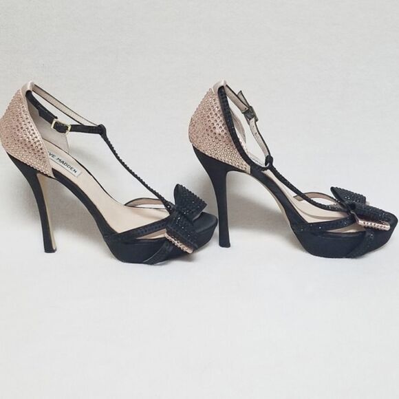 STEVE Madden Holly T-Strap Platform Stiletto Heels - Picture 4 of 15